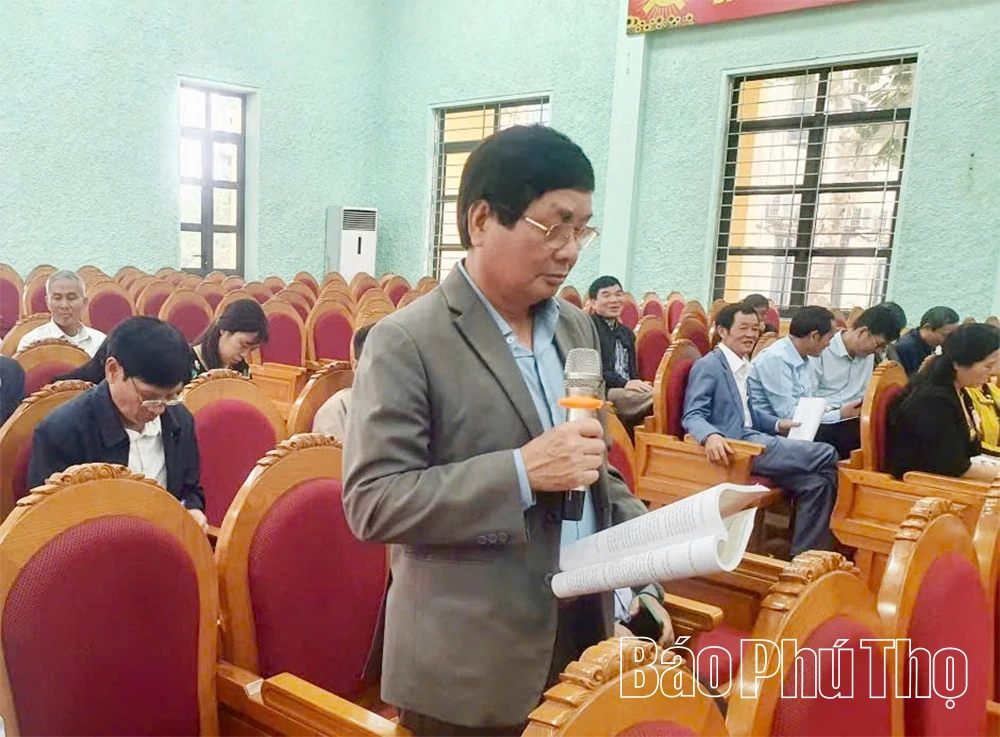 Đảng bộ xã Vĩnh Phú tích cực tham gia góp ý các dự thảo Văn kiện Đại hội XIV của Đảng