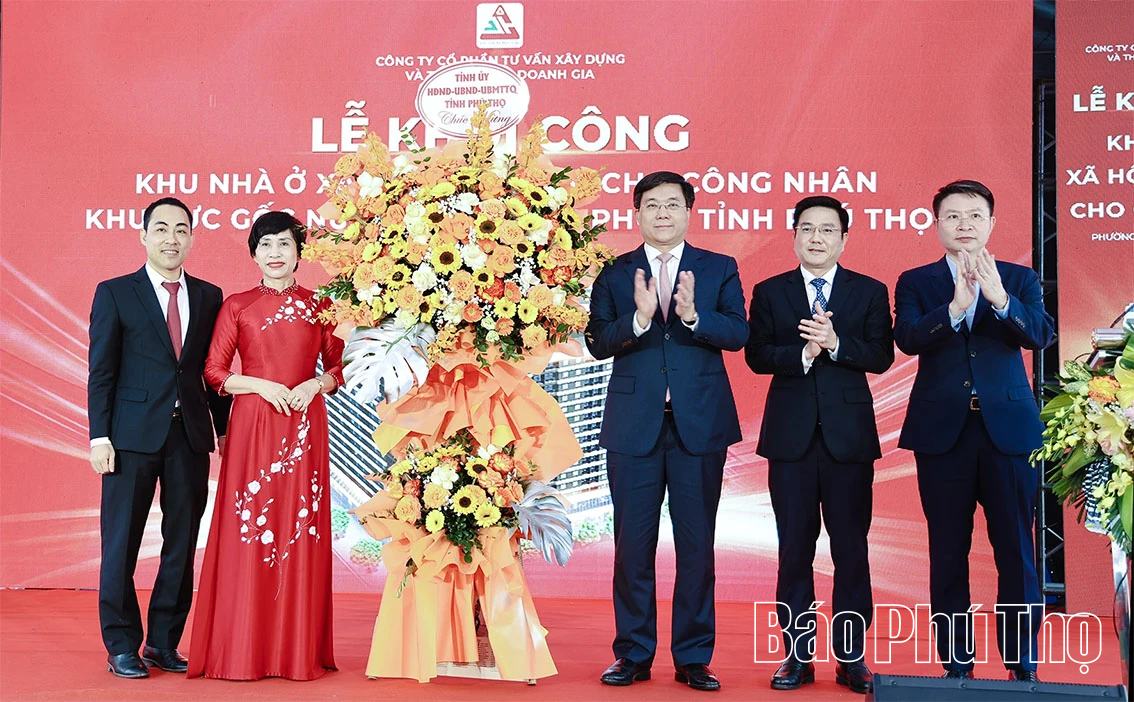 Khởi c&ocirc;ng Dự &aacute;n Khu nh&agrave; ở x&atilde; hội cao tầng cho c&ocirc;ng nh&acirc;n tại phường Vĩnh Ph&uacute;c