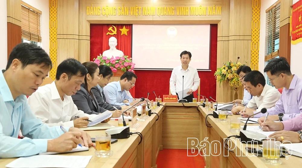 Trung ương Hội Nông dân làm việc với Hội Nông dân tỉnh