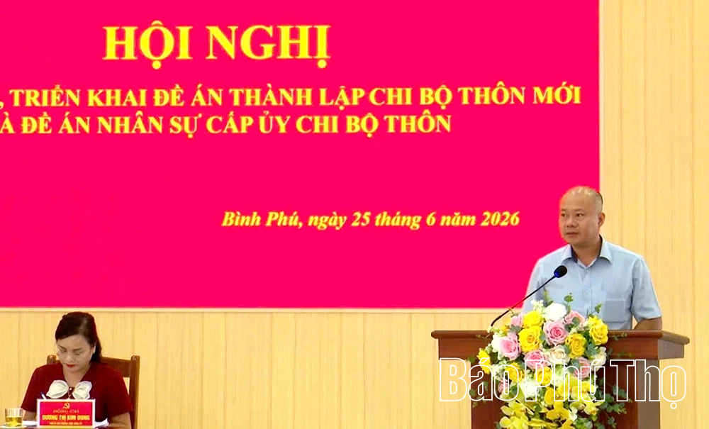 Xã Bình Phú triển khai việc sắp xếp, thành lập mới các chi bộ thôn