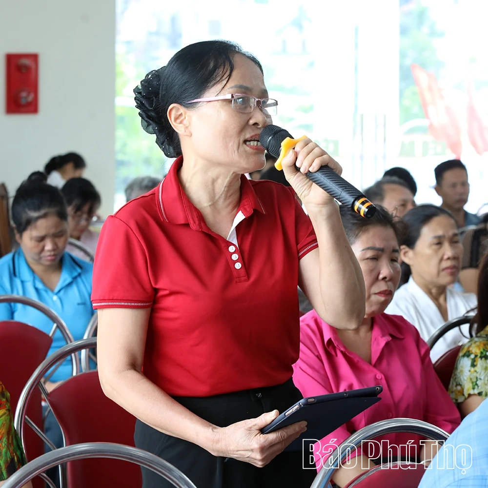 Đại biểu HĐNĐ tỉnh tiếp xúc cử tri các phường Hòa Bình, Tân Hòa, Thống Nhất