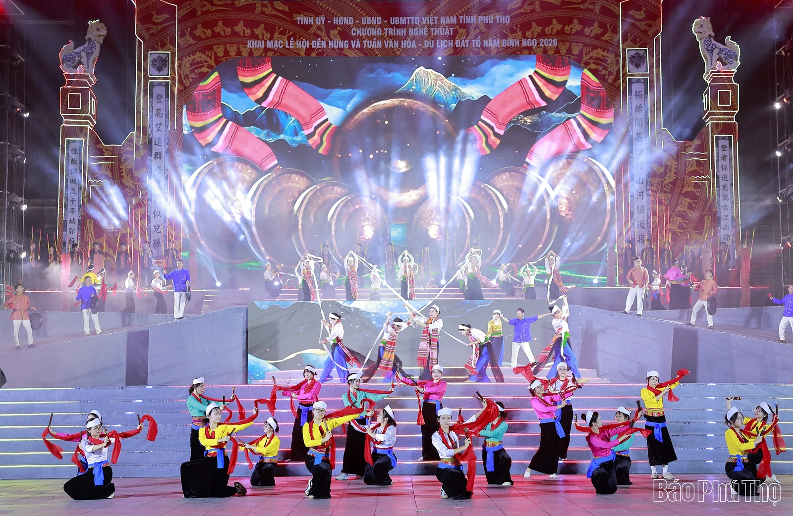 Tổng duyệt Chương trình nghệ thuật Khai mạc Lễ hội Đền Hùng và Tuần Văn hóa - Du lịch Đất Tổ năm Bính Ngọ 2026