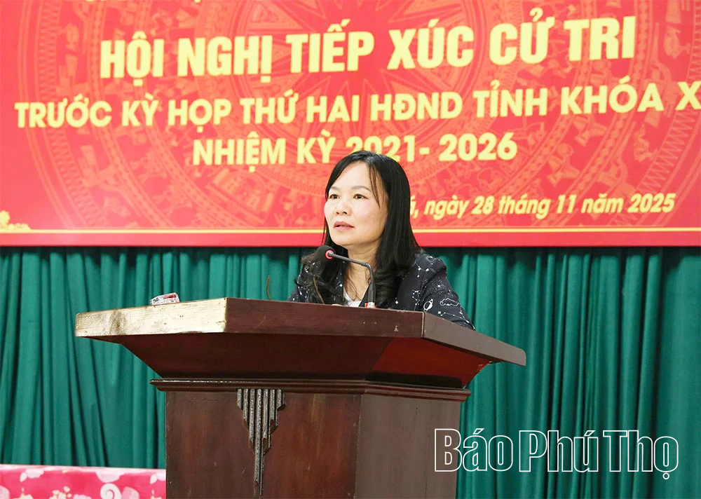 Đại biểu HĐND tỉnh tiếp xúc cử tri tại xã Đào Xá