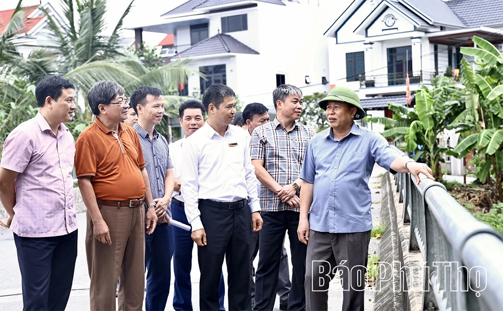 Kiểm tra tình trạng sạt lở bờ sông tại khu vực Vĩnh Phúc