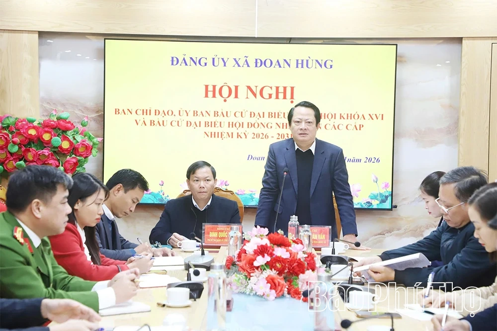 X&atilde; Đoan H&ugrave;ng triển khai b&agrave;i bản c&ocirc;ng t&aacute;c chuẩn bị bầu cử