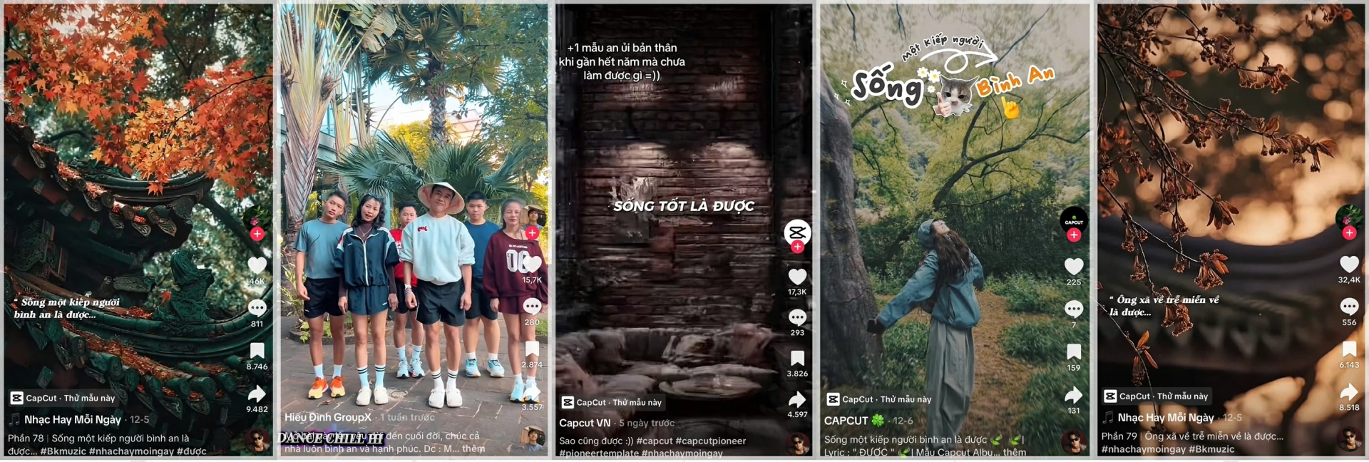 Bình an là được rất phổ biến và viral trên các nền tảng mạng xã hội. Ảnh: Trúc Sơn