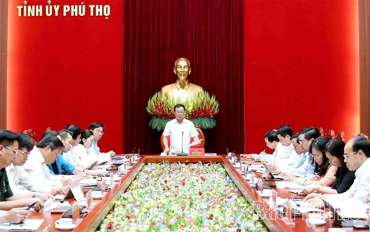 Ban Thường vụ Tỉnh ủy thông qua một số nội dung quan trọng