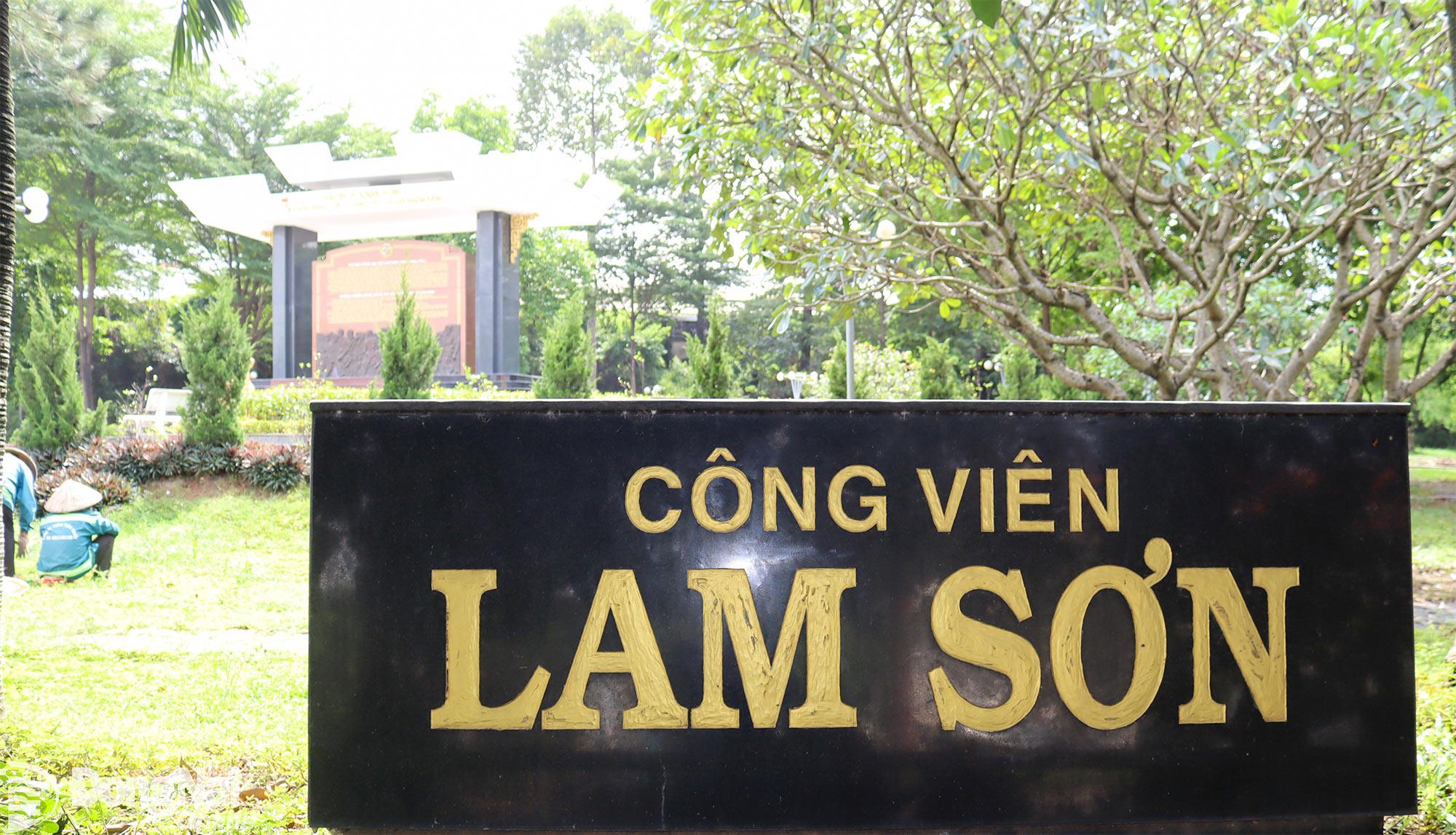 C&ocirc;ng vi&ecirc;n Lam Sơn tại khu vực ưu ti&ecirc;n số 1, Khu c&ocirc;ng nghiệp Bi&ecirc;n H&ograve;a 1 l&agrave; phần diện t&iacute;ch được giữ lại hiện trạng. Ảnh: Ho&agrave;ng Lộc