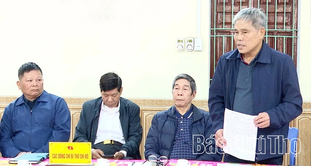 Thanh Ba đẩy mạnh công tác xây dựng Đảng ở cơ sở