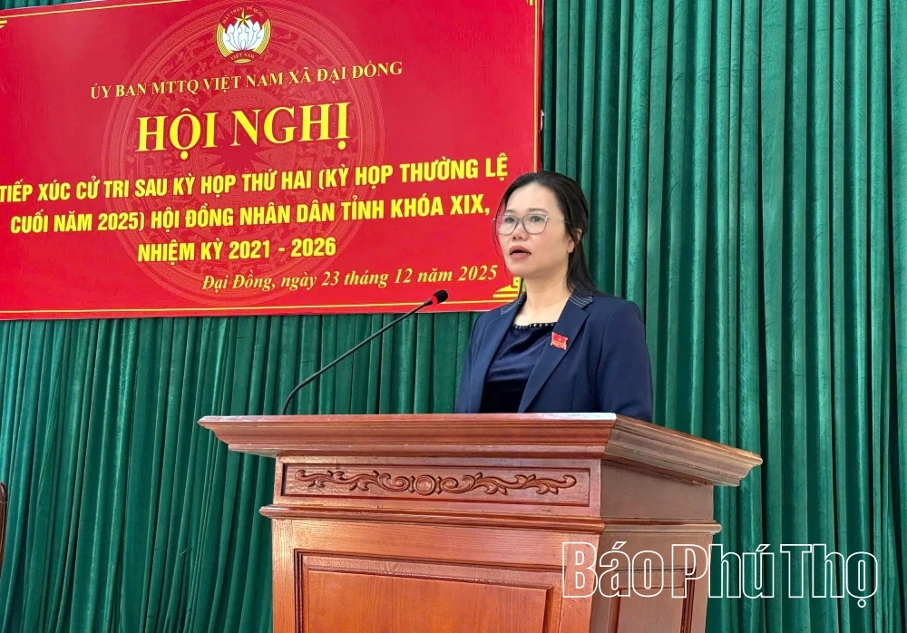 Tổ Đại biểu HĐND tỉnh tiếp x&uacute;c cử tri x&atilde; Đại Đồng