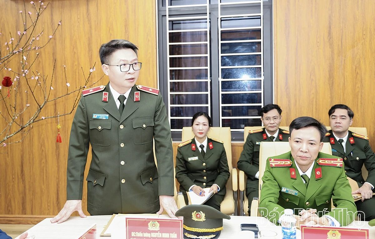 Bí thư Tỉnh ủy Phạm Đại Dương thăm, chúc Tết các phòng nghiệp vụ Công an tỉnh