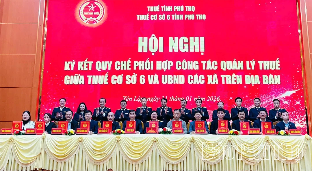 K&yacute; kết quy chế phối hợp c&ocirc;ng t&aacute;c quản l&yacute; thuế