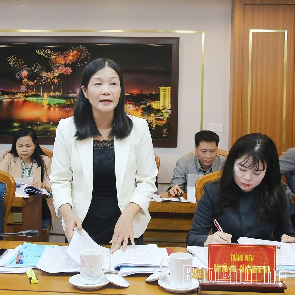 Ban Văn hóa - Xã hội thẩm tra các nội dung trình tại Kỳ họp chuyên đề thứ Tư, HĐND khóa XIX