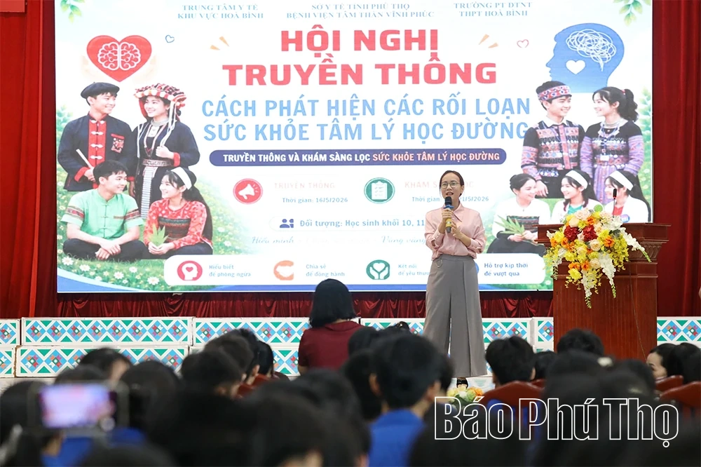 Truyền thông và sàng lọc sức khỏe tâm lý cho hơn 560 học sinh dân tộc thiểu số