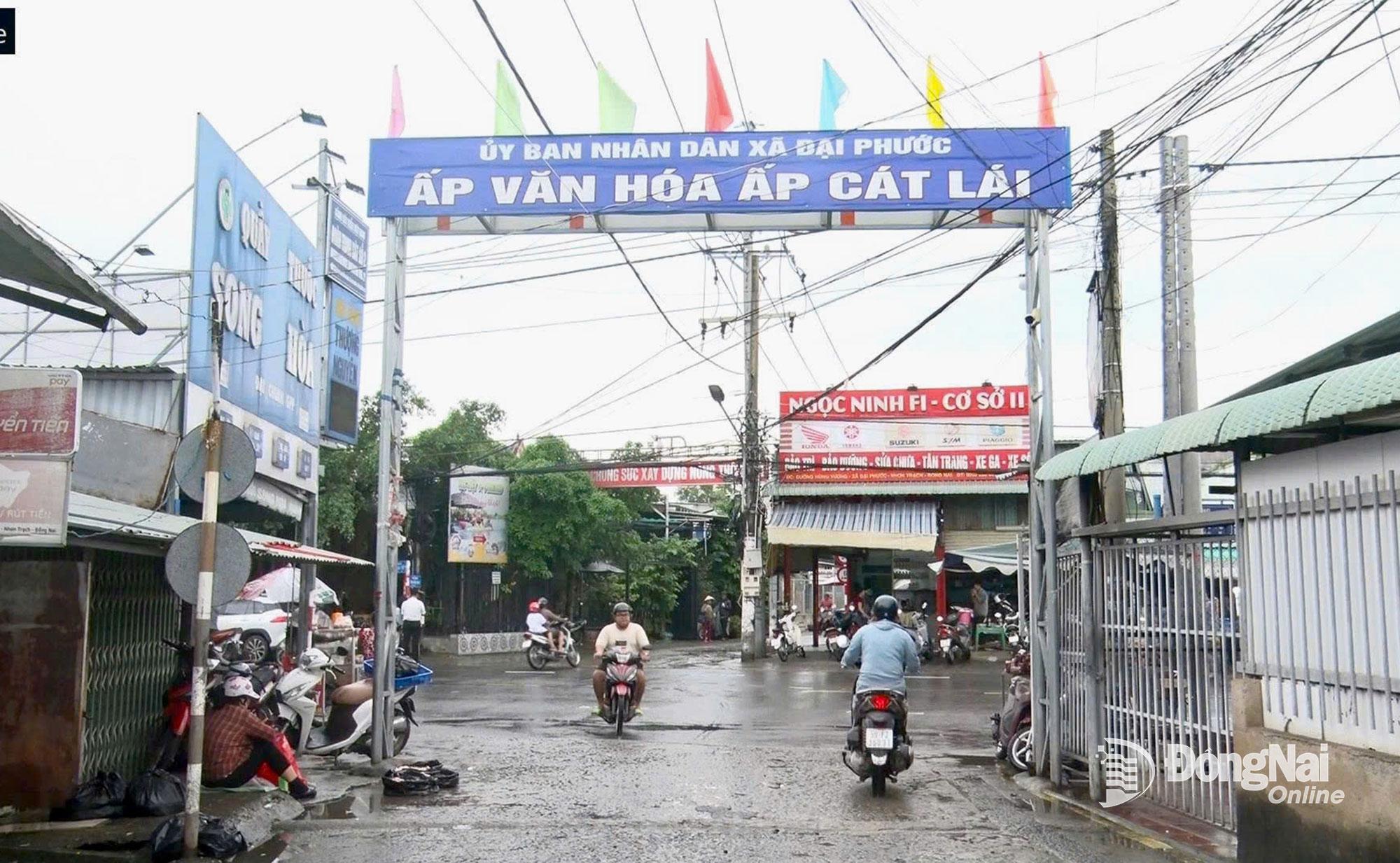 Địa b&agrave;n ấp C&aacute;t L&aacute;i, x&atilde; Đại Phước l&agrave; khu vực trọng điểm về giải ph&oacute;ng mặt bằng của Dự &aacute;n Đầu tư x&acirc;y dựng đường li&ecirc;n cảng giai đoạn 1. Ảnh: Th&ugrave;y Linh