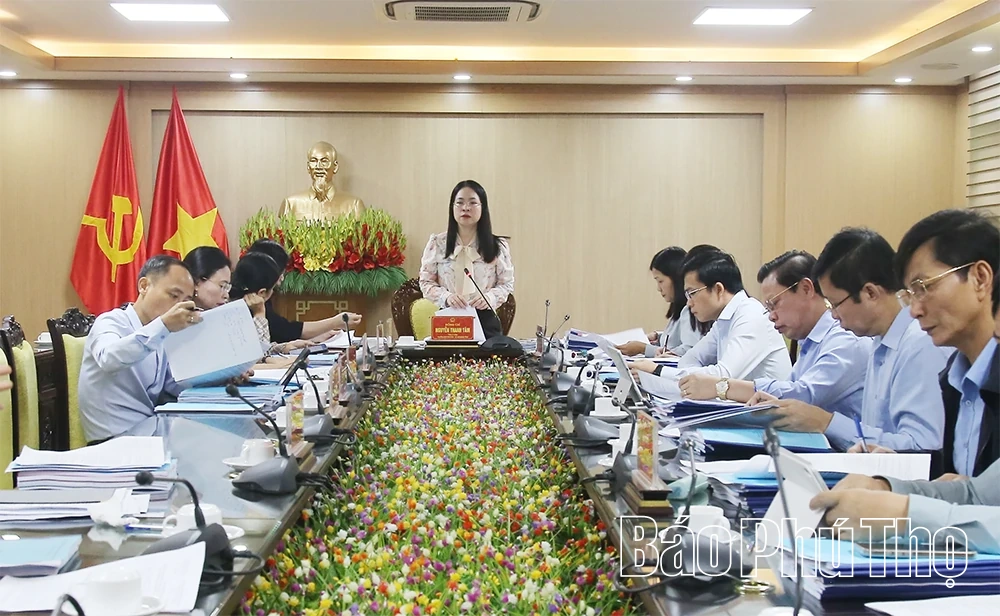 Ban Văn hóa - Xã hội thẩm tra các nội dung trình tại kỳ họp thứ chuyên đề thứ Ba, HĐND tỉnh