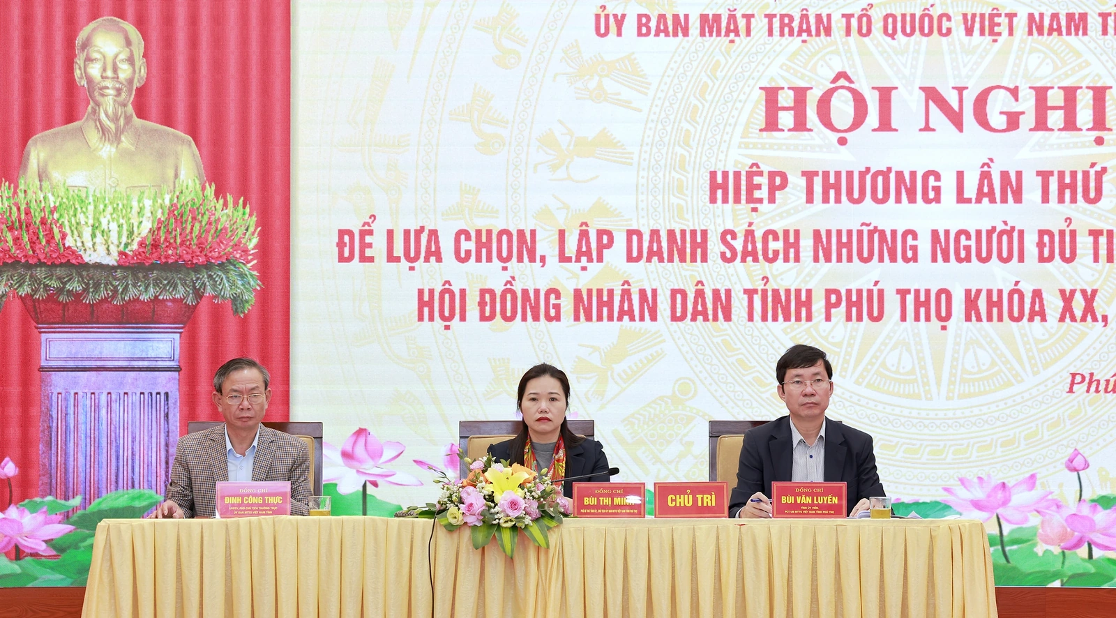 Hiệp thương lần thứ Ba, lập danh sách những người ứng cử đại biểu Quốc hội và HĐND tỉnh nhiệm kỳ 2026 - 2031