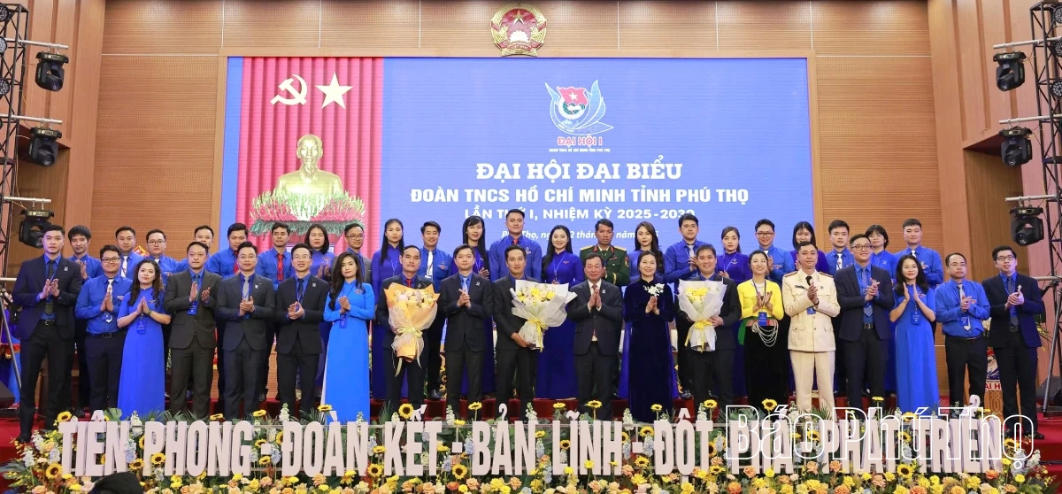 Đại hội đại biểu Đo&agrave;n TNCS Hồ Ch&iacute; Minh tỉnh Ph&uacute; Thọ lần thứ I, nhiệm kỳ 2025 - 2030