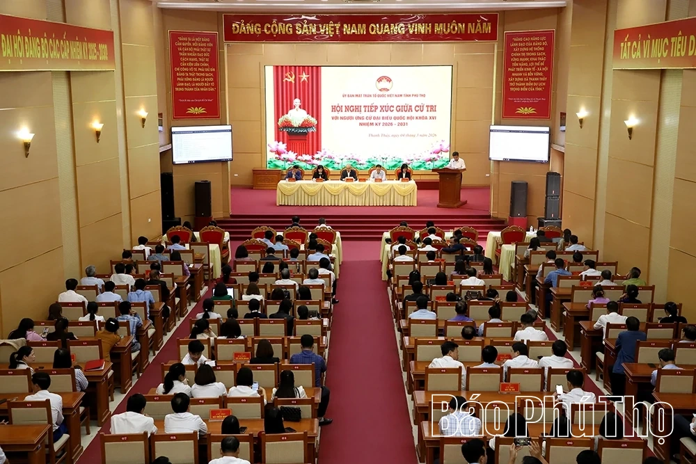 Bí thư Tỉnh ủy Phạm Đại Dương và các ứng cử viên đại biểu Quốc hội khoá XVI tiếp xúc cử tri 7 xã