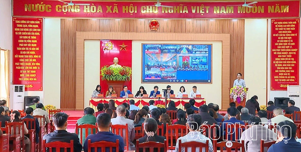 Ứng cử viên đại biểu HĐND tỉnh tiếp xúc cử tri 7 xã thuộc Đơn vị bầu cử số 8