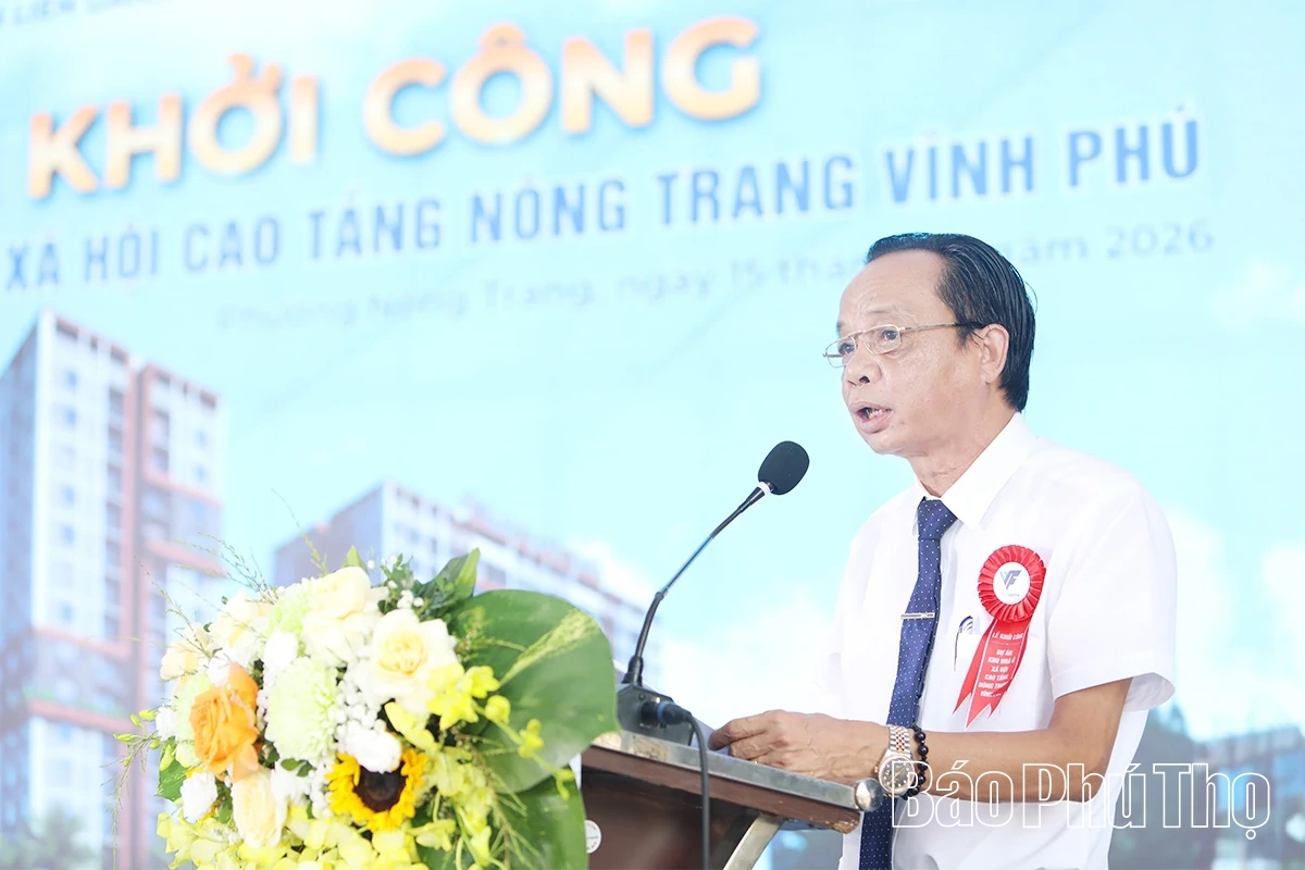 Khởi công dự án Khu nhà ở xã hội cao tầng Nông Trang Vĩnh Phú