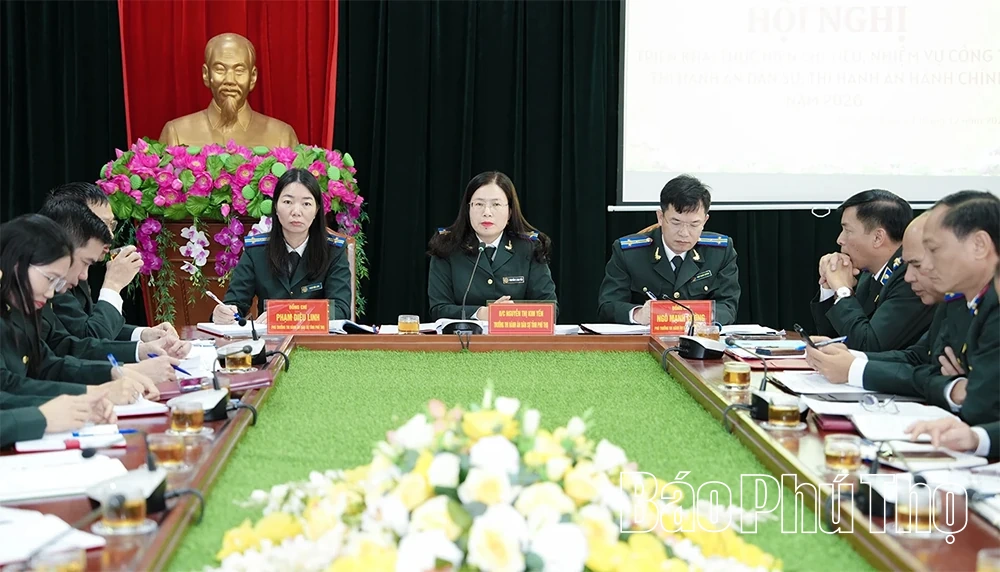 Triển khai c&ocirc;ng t&aacute;c thi h&agrave;nh &aacute;n d&acirc;n sự, thi h&agrave;nh &aacute;n h&agrave;nh ch&iacute;nh năm 2026