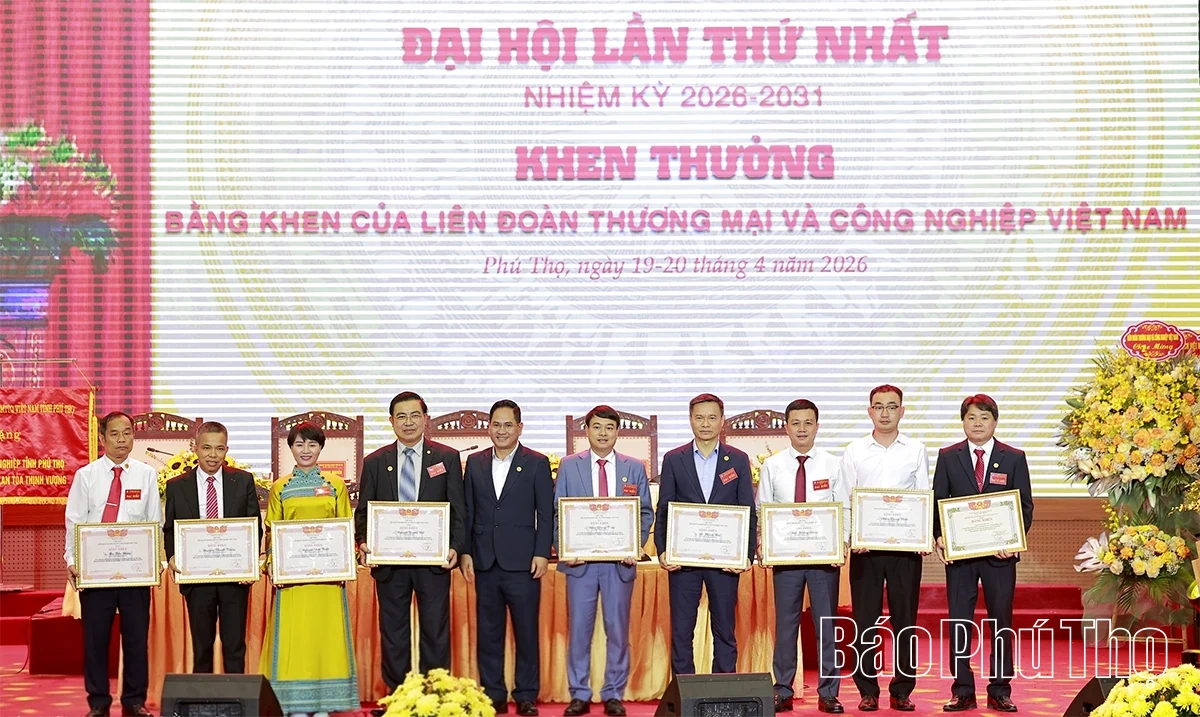 Đại hội Hiệp hội Doanh nghiệp tỉnh Phú Thọ khóa I, nhiệm kỳ 2026 - 2031