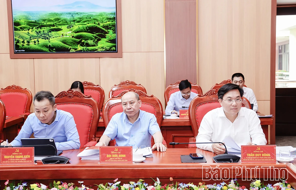 Ban Thường vụ Tỉnh ủy cho ý kiến nhiều nội dung quan trọng về phát triển kinh tế - xã hội