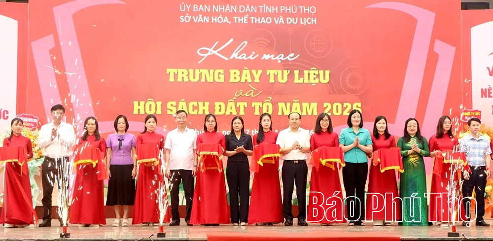 Khai mạc Trưng bày tư liệu và Hội sách Đất Tổ năm 2026