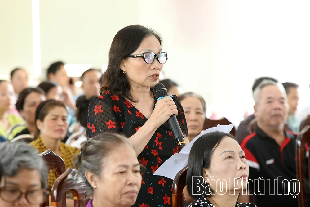 Đại biểu HĐNĐ tỉnh tiếp xúc cử tri các phường Hòa Bình, Tân Hòa, Thống Nhất