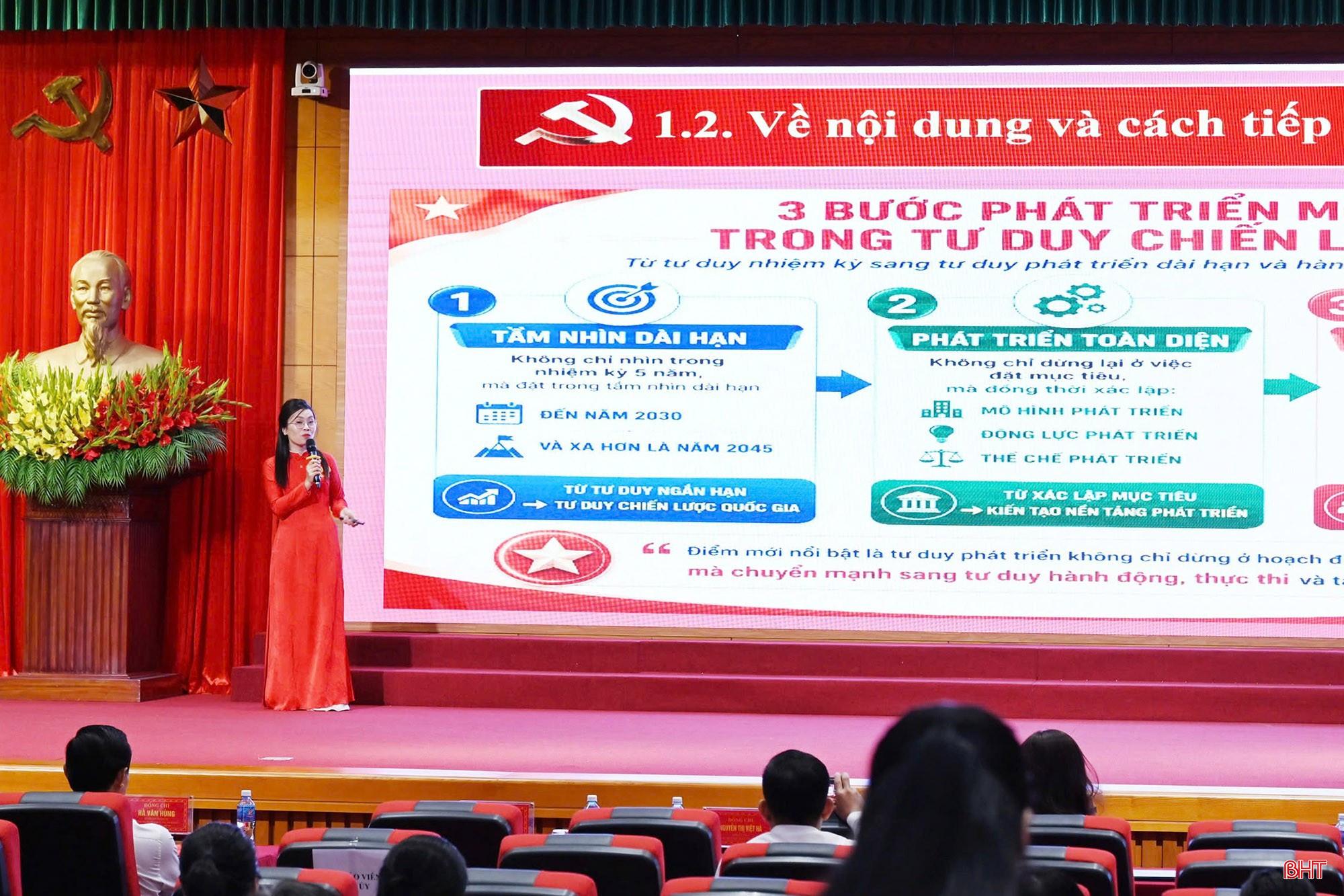 Phần thi thuyết trình của thí sinh Văn Thị Mỹ Hạnh - Đảng bộ xã Cẩm Lạc. bqbht_br_z7942496093019-8b7e9af5581a4dd217b21eb02ed80a6f.jpg