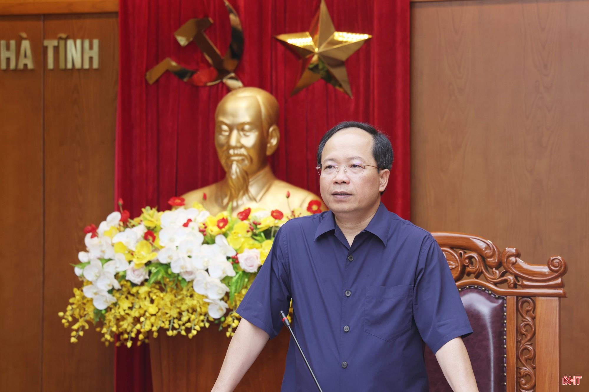 Bí thư Tỉnh ủy Nguyễn Duy Lâm phát biểu kết luận buổi làm việc. bqbht_br_bi-thu-1.jpg