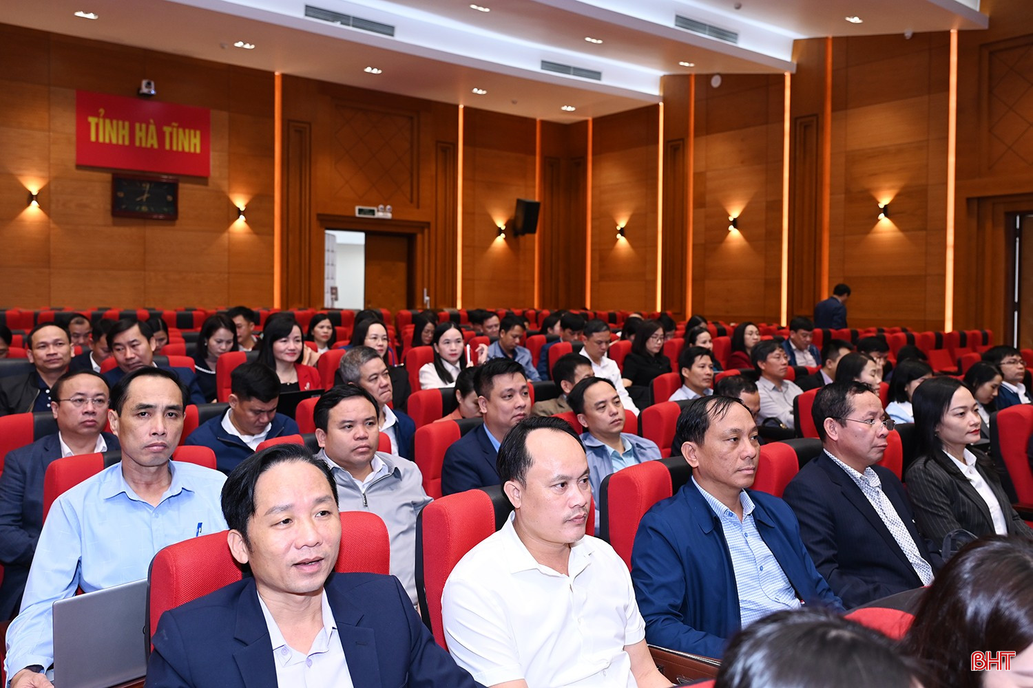 Đại biểu dự điểm cầu tỉnh Hà Tĩnh.