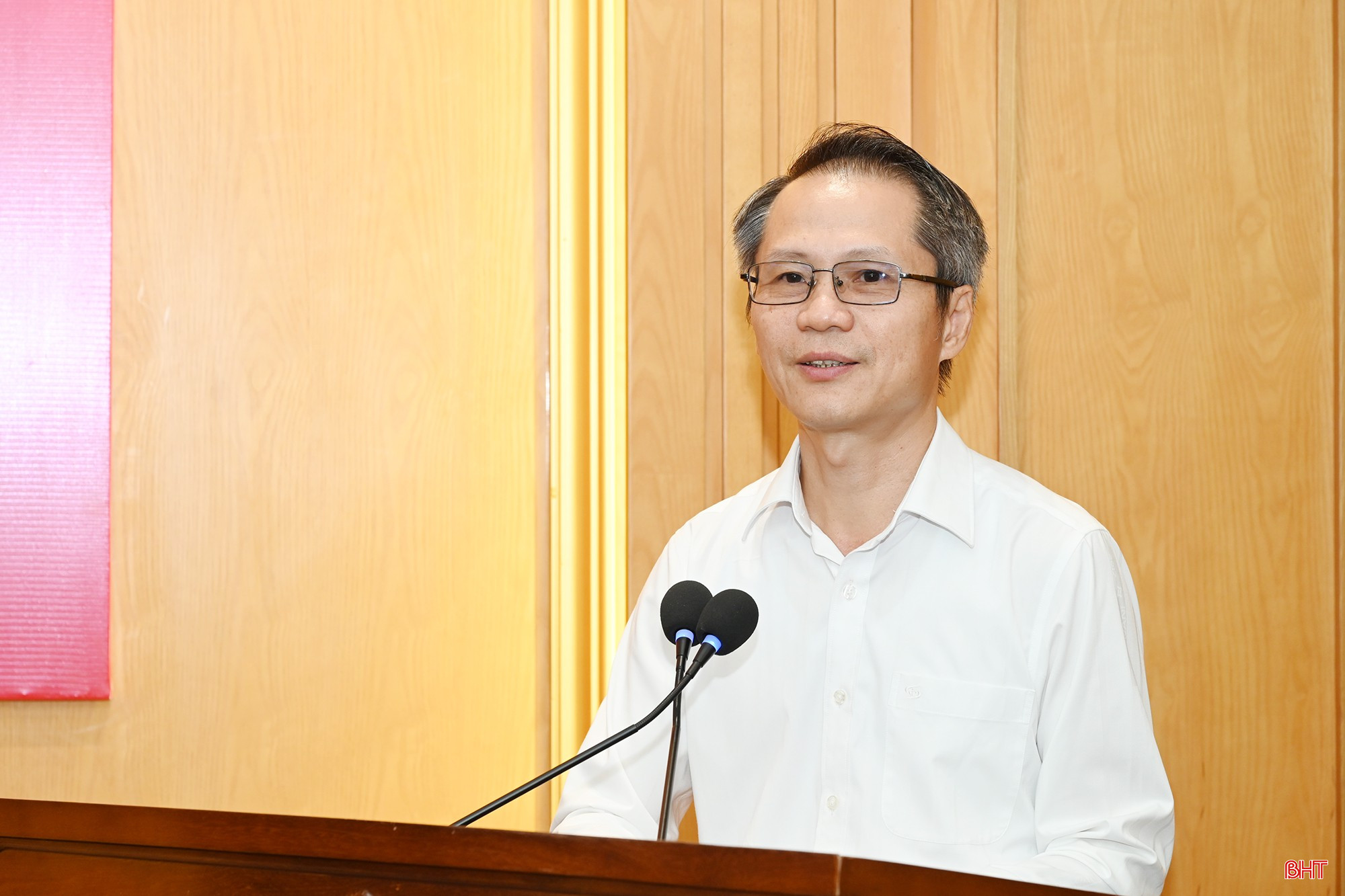 Đồng chí Lê Văn Khánh - Phó Trưởng ban Tuyên giáo và Dân vận Tỉnh ủy kết luận hội nghị. bqbht_br_7.jpg
