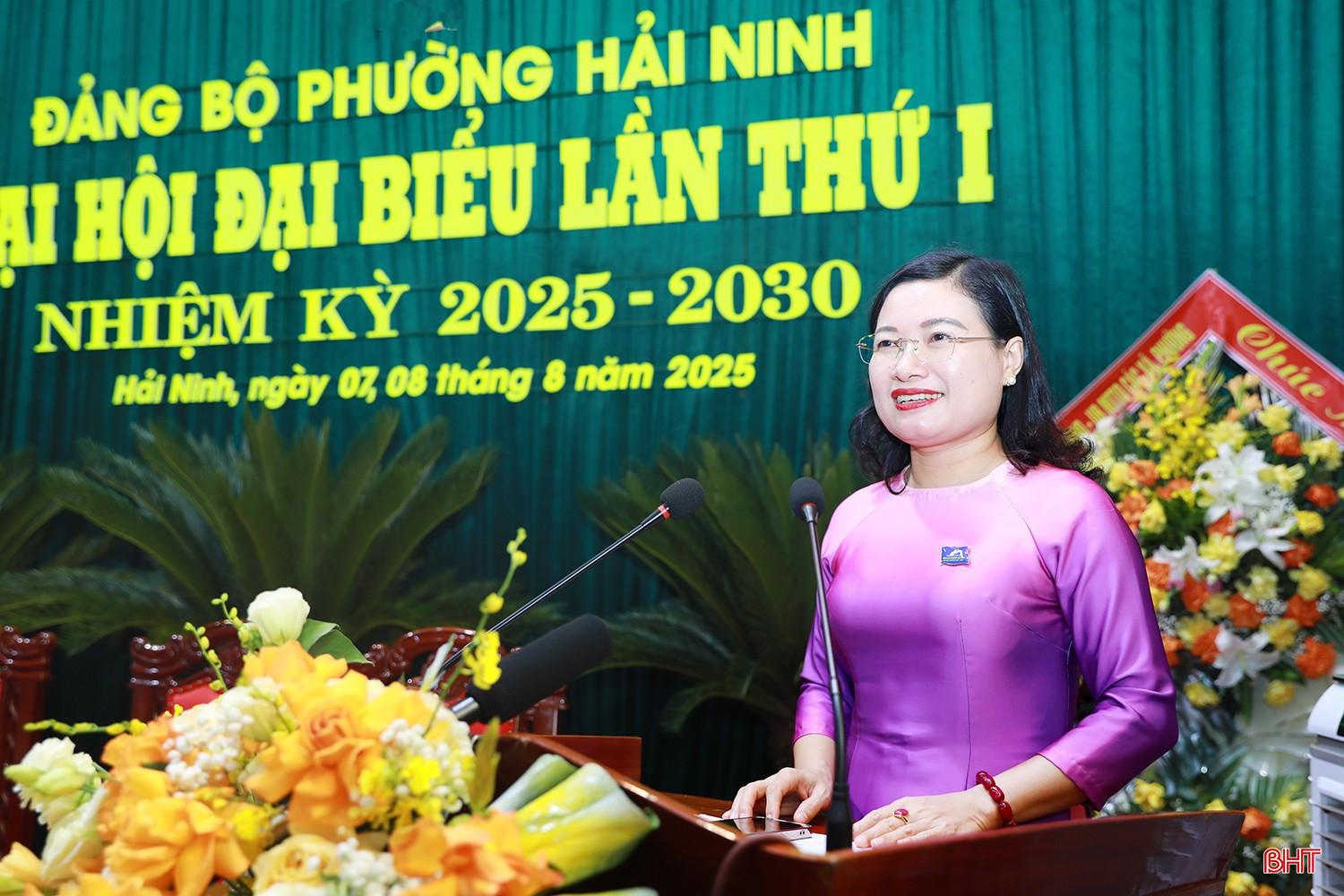 Giám đốc Sở GD&ĐT Nguyễn Thị Nguyệt phát biểu chỉ đạo tại đại hội.