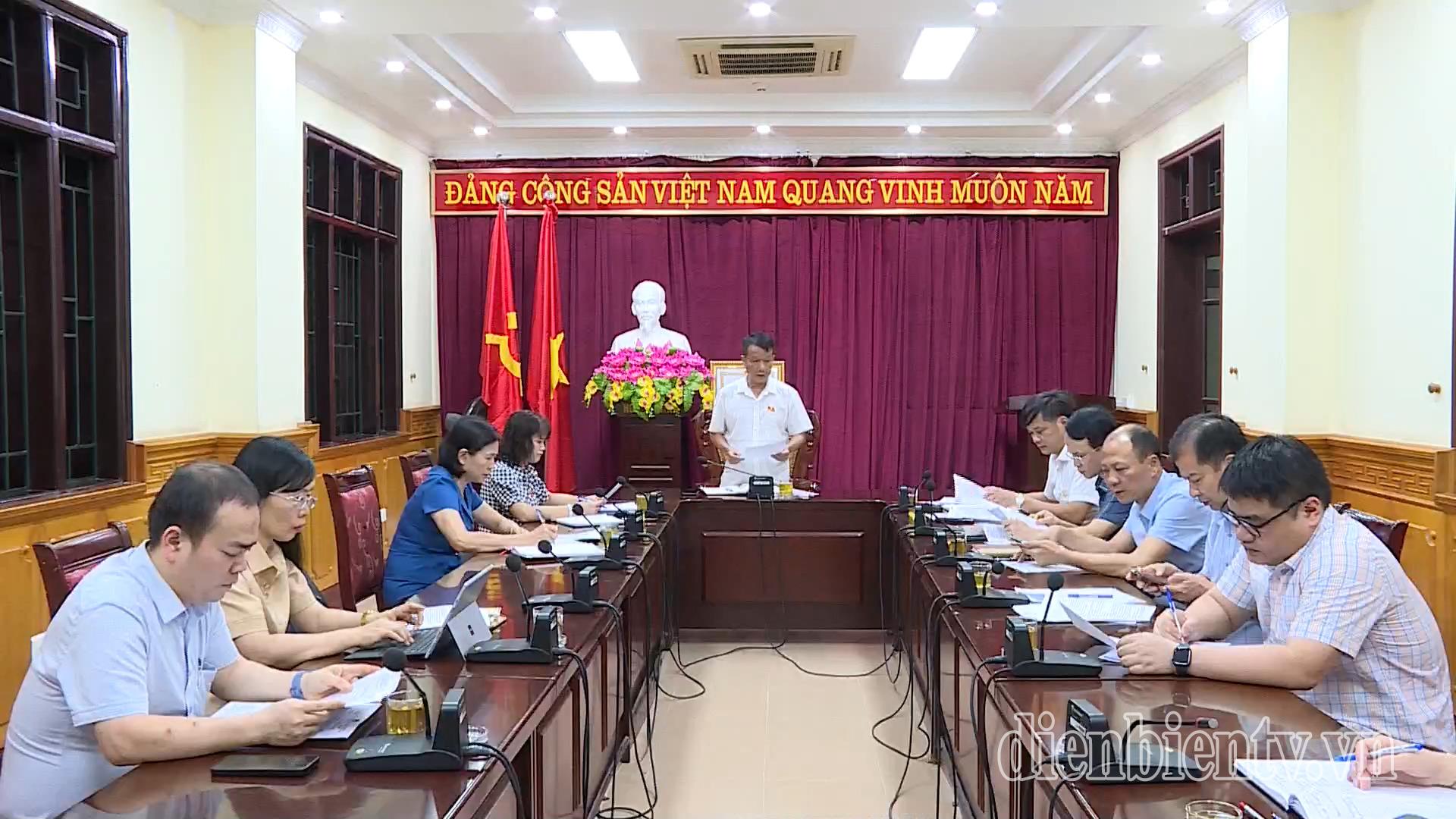 Đồng chí Mùa Thanh Sơn, Trưởng Ban Dân tộc (HĐND tỉnh) thống nhất nội dung thẩm tra.