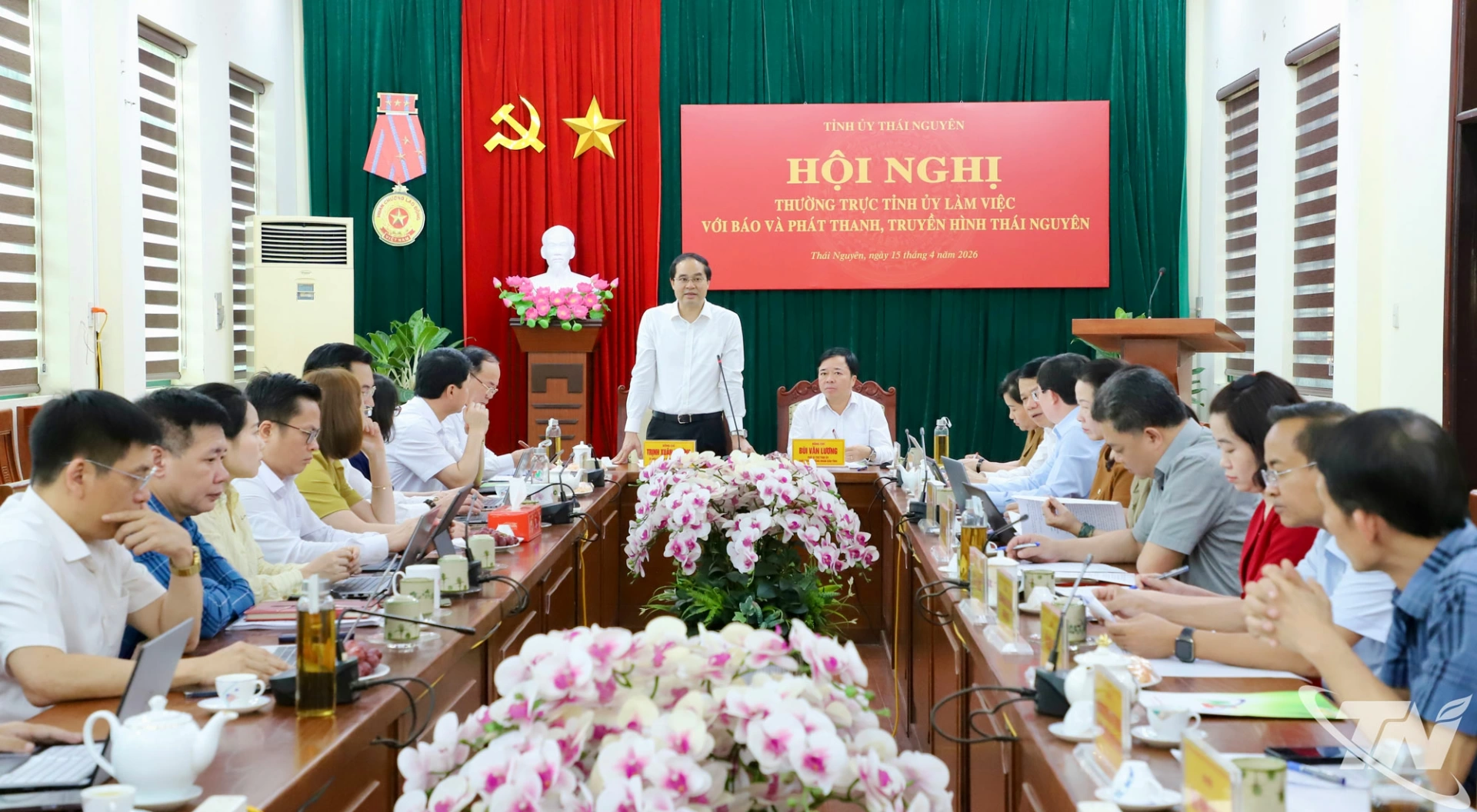 Đồng chí Bí thư Tỉnh ủy Trịnh Xuân Trường chủ trì buổi làm việc.