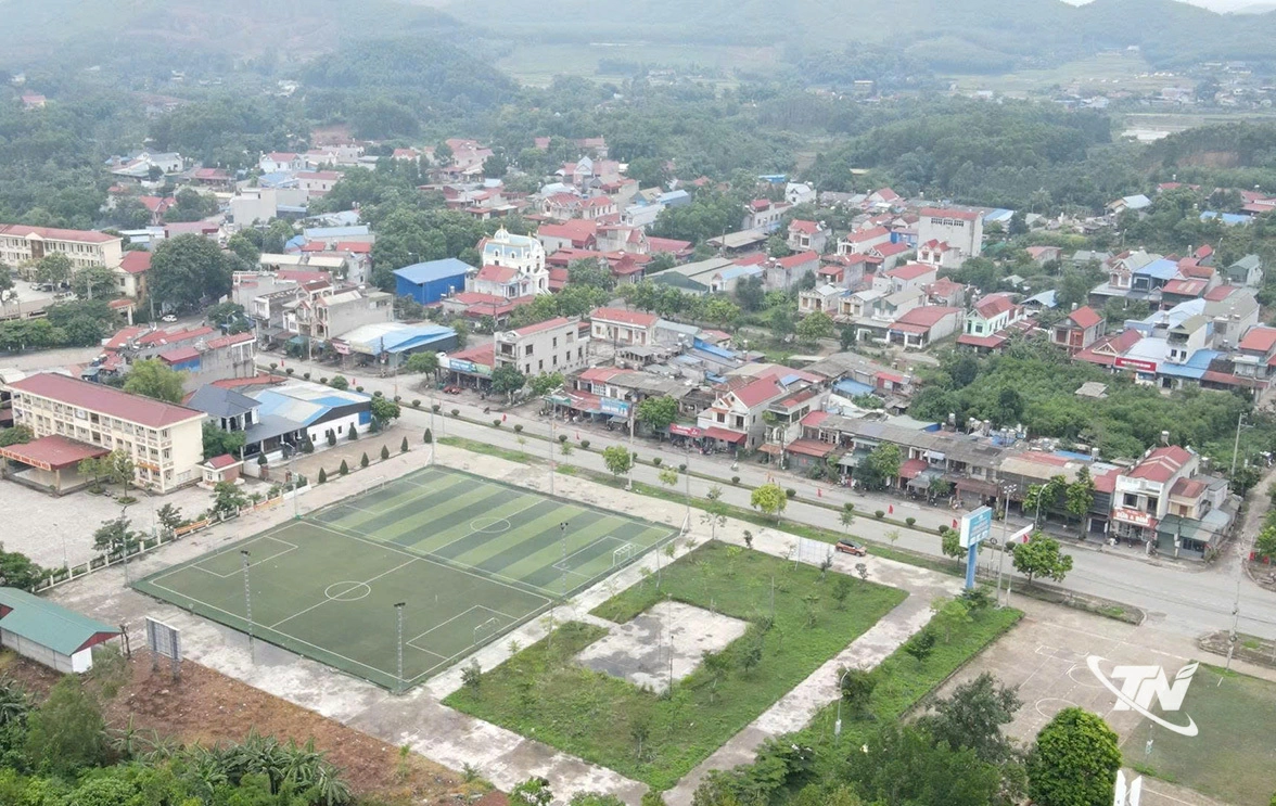 Trung tâm xã Trại Cau ngày càng khang trang, đáp ứng yêu cầu phát triển của địa phương.