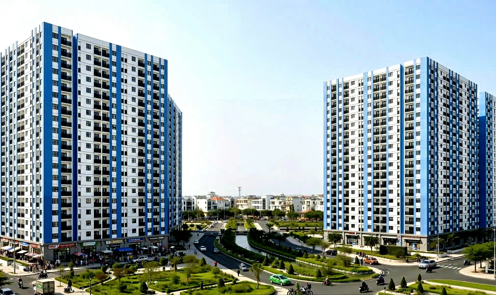 hối cảnh Dự án Khu nhà ở xã hội An Phú (phường Phổ Yên).