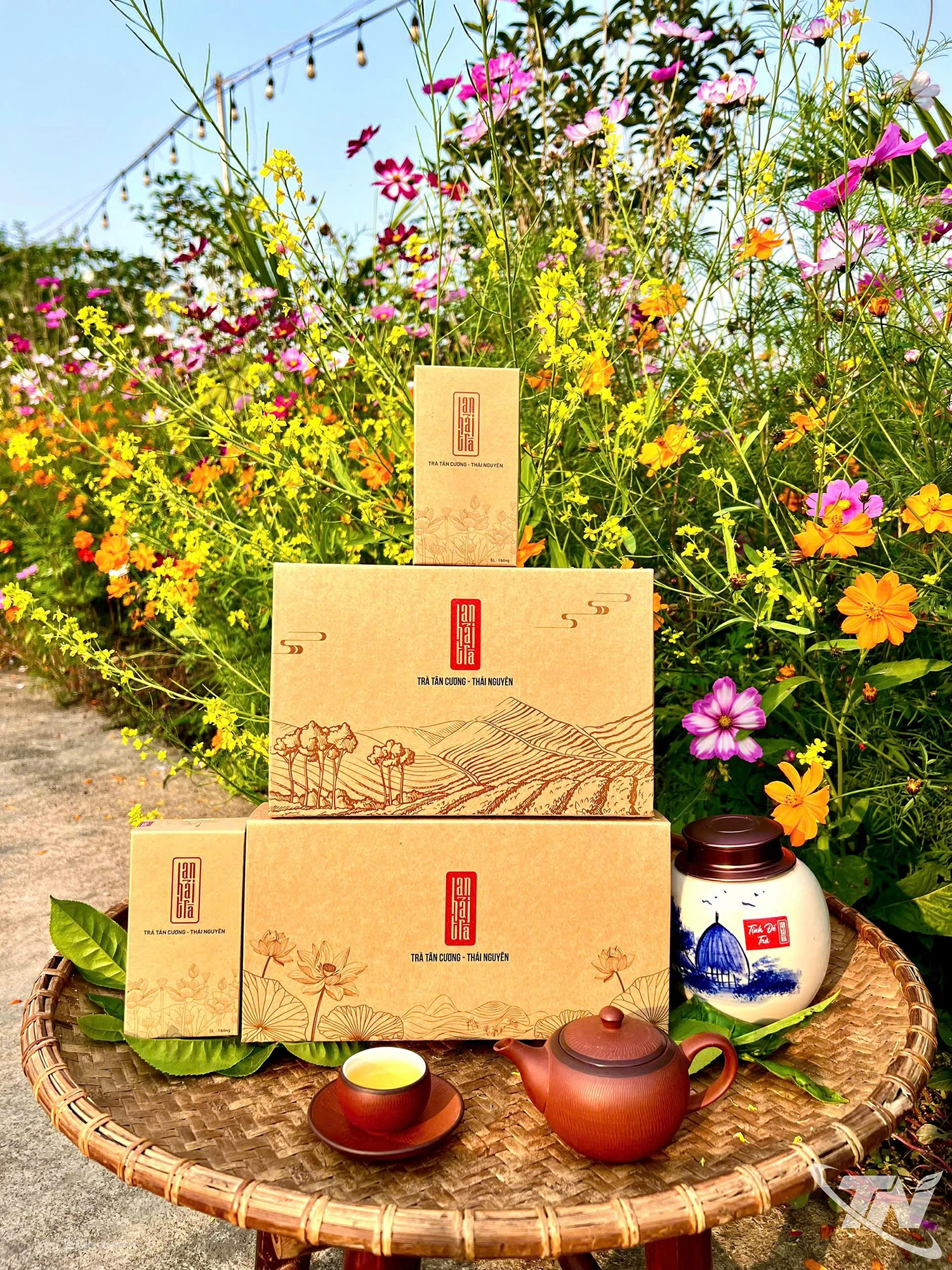 Mẫu sản phẩm của An Hải Trà có sự hỗ trợ của AI ra mắt khách hàng dịp Xuân Bính Ngọ 2026.