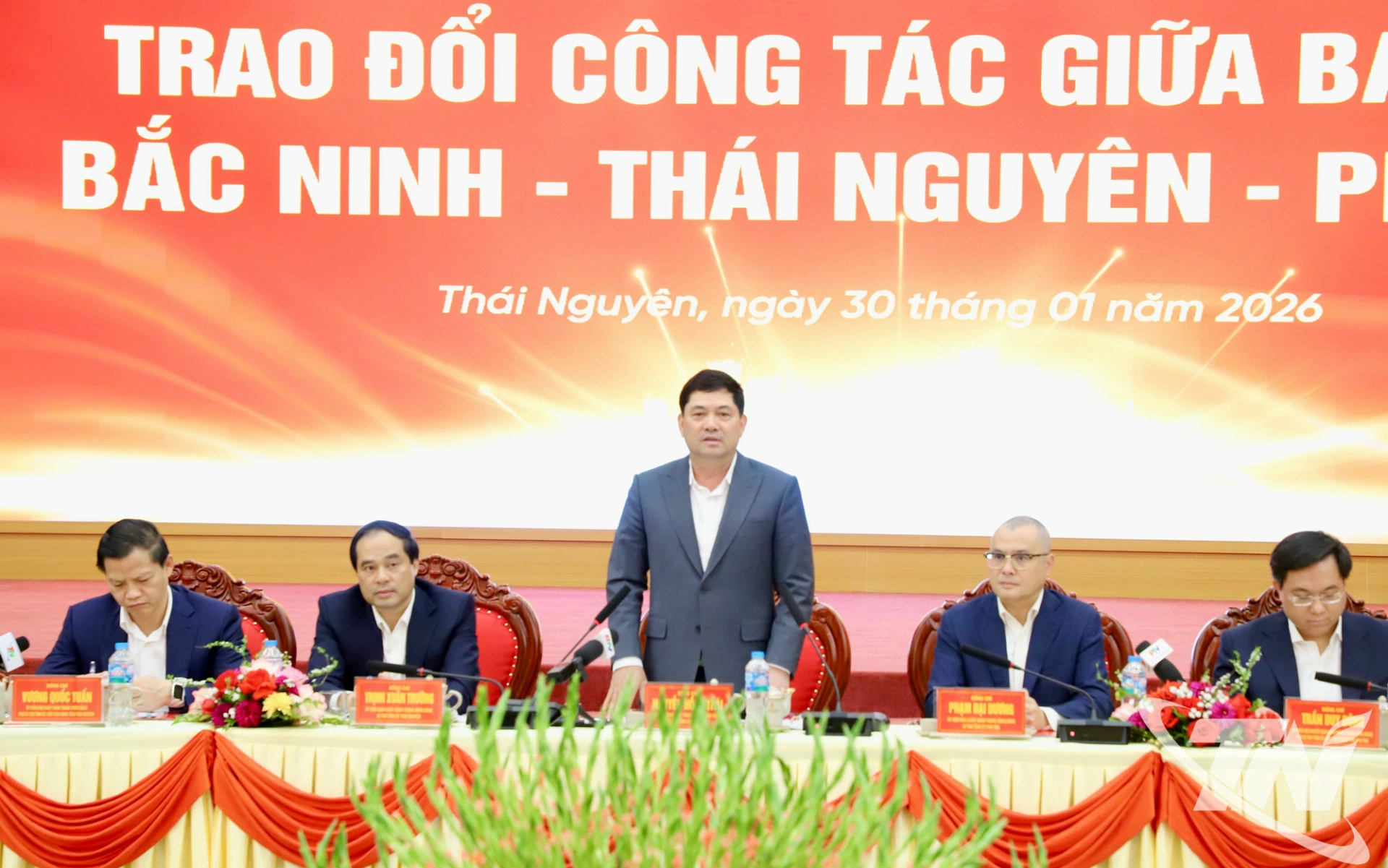 Đồng chí Bí thư Tỉnh ủy Bắc Ninh Nguyễn Hồng Thái phát biểu.