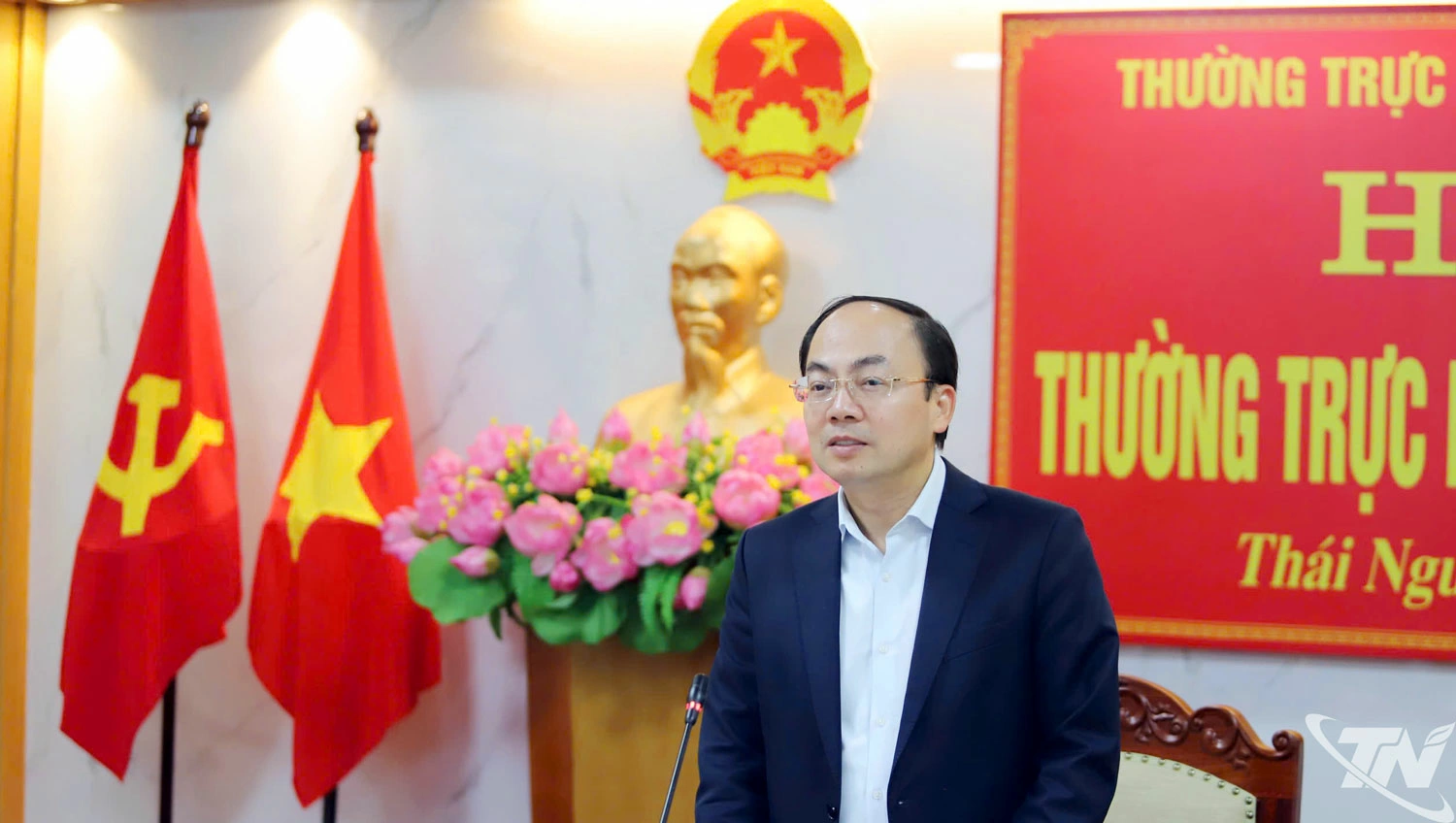 Đồng ch&iacute; Nguyễn Đăng B&igrave;nh ph&aacute;t biểu kết luận Hội nghị.