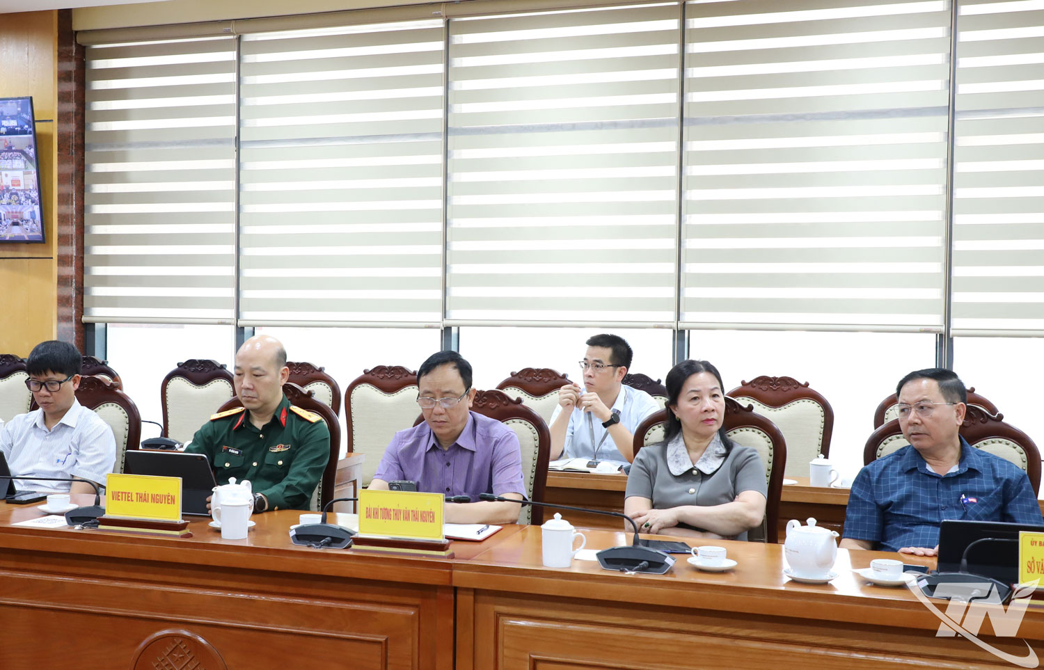 Các đại biểu dự Hội nghị tại điểm cầu Thái Nguyên.