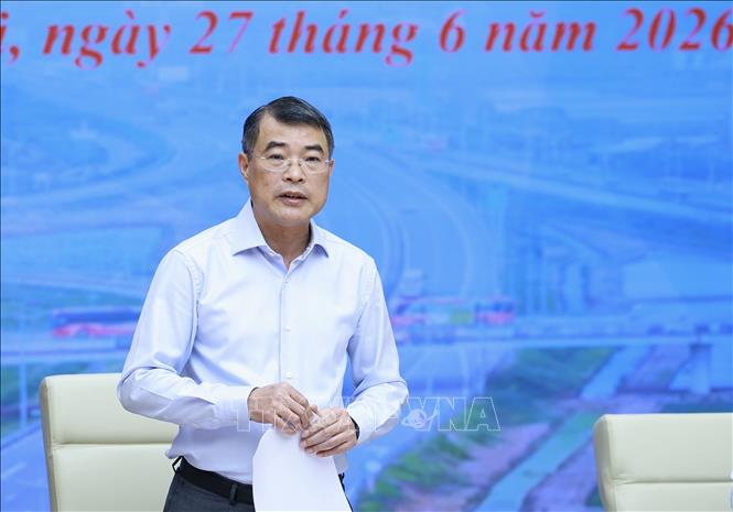 Thủ tướng Chính phủ Lê Minh Hưng phát biểu kết luận Hội nghị. Ảnh: Dương Giang/TTXVN