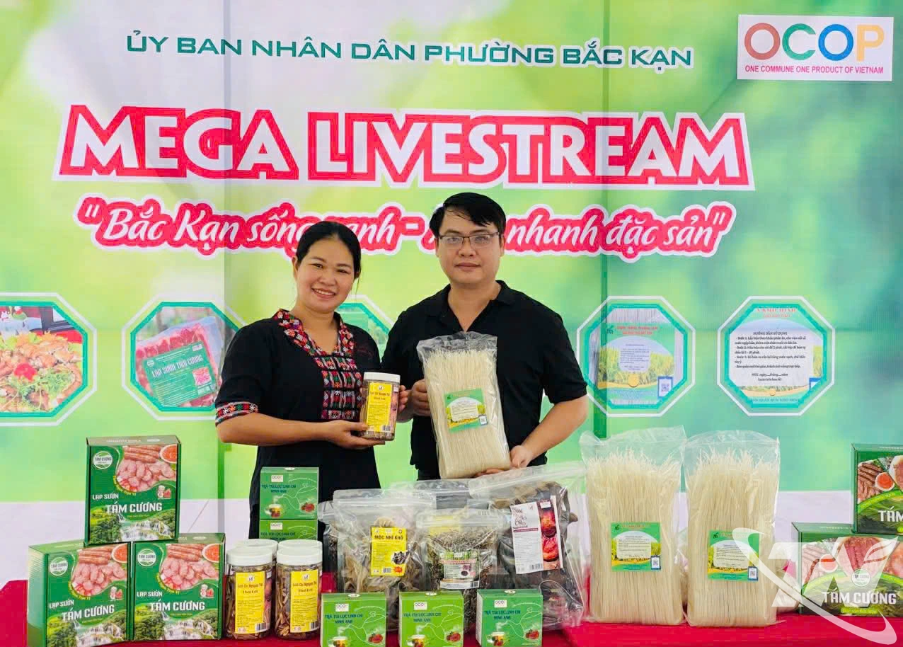 Phiên Megalive “Bắc Kạn sống xanh - Mua nhanh đặc sản” được tổ chức trên fanpage Phường Bắc Kạn và kênh TikTok Khám phá Bắc Kạn.