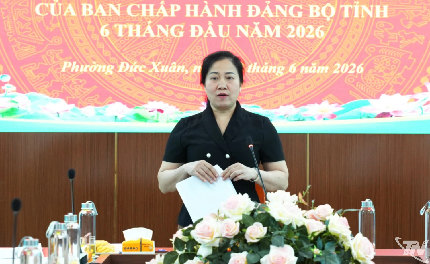 Đồng chí Đỗ Thị Minh Hoa phát biểu kết luận buổi làm việc.