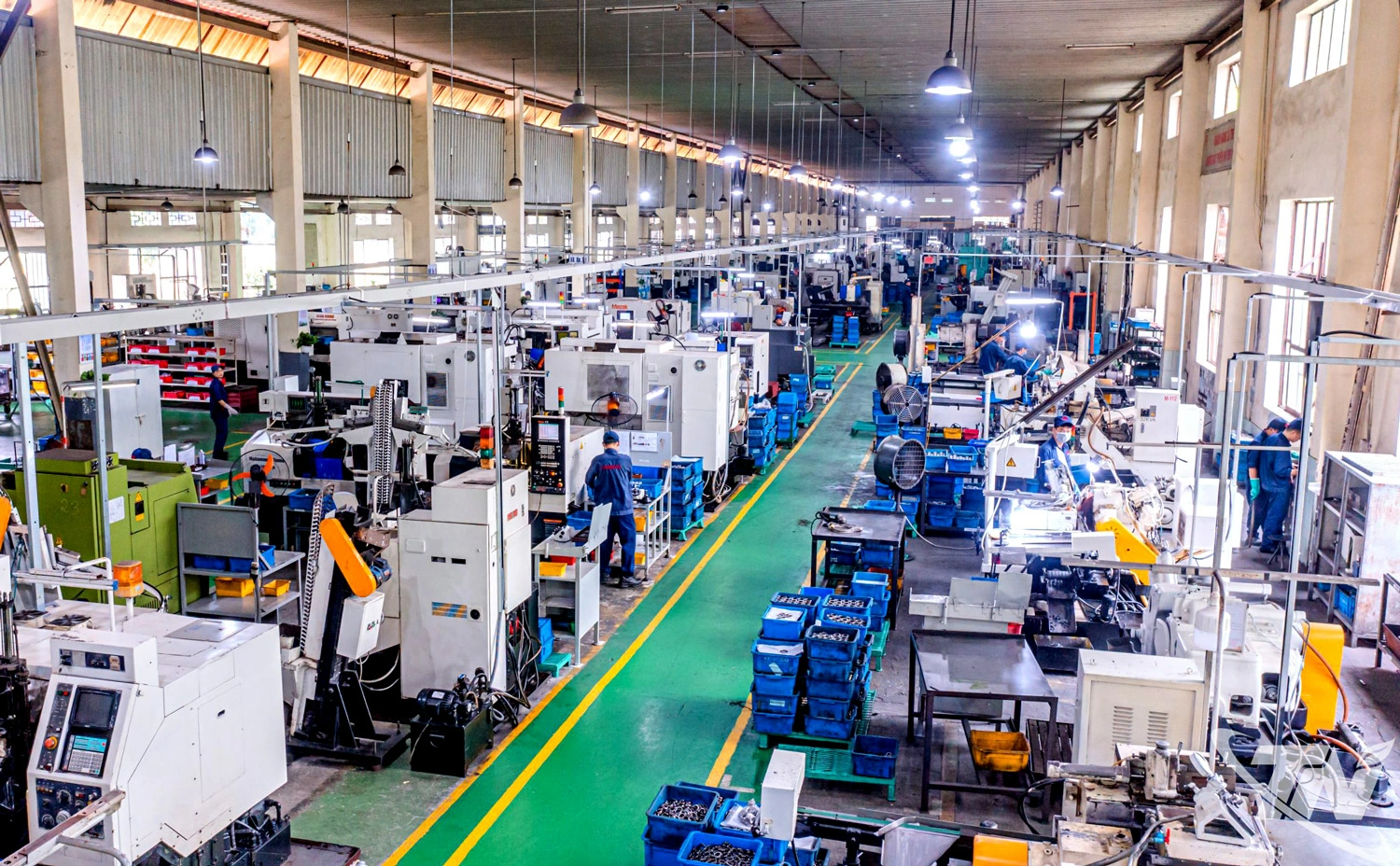 Cùng với khối doanh nghiệp FDI, các doanh nghiệp trong nước trên địa bàn tỉnh cũng chú trọng đẩy mạnh đổi mới công nghệ để phát triển, nâng cao hiệu quả sản xuất.