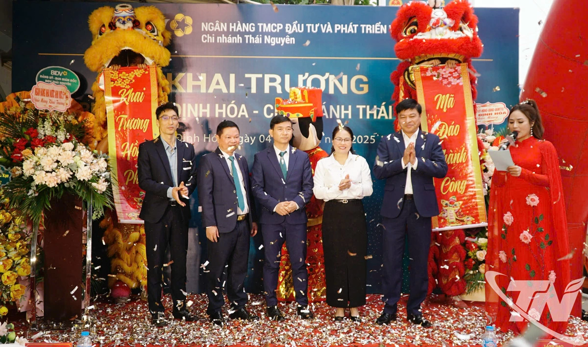 BIDV Thái Nguyên khai trương Phòng giao dịch Định Hóa.