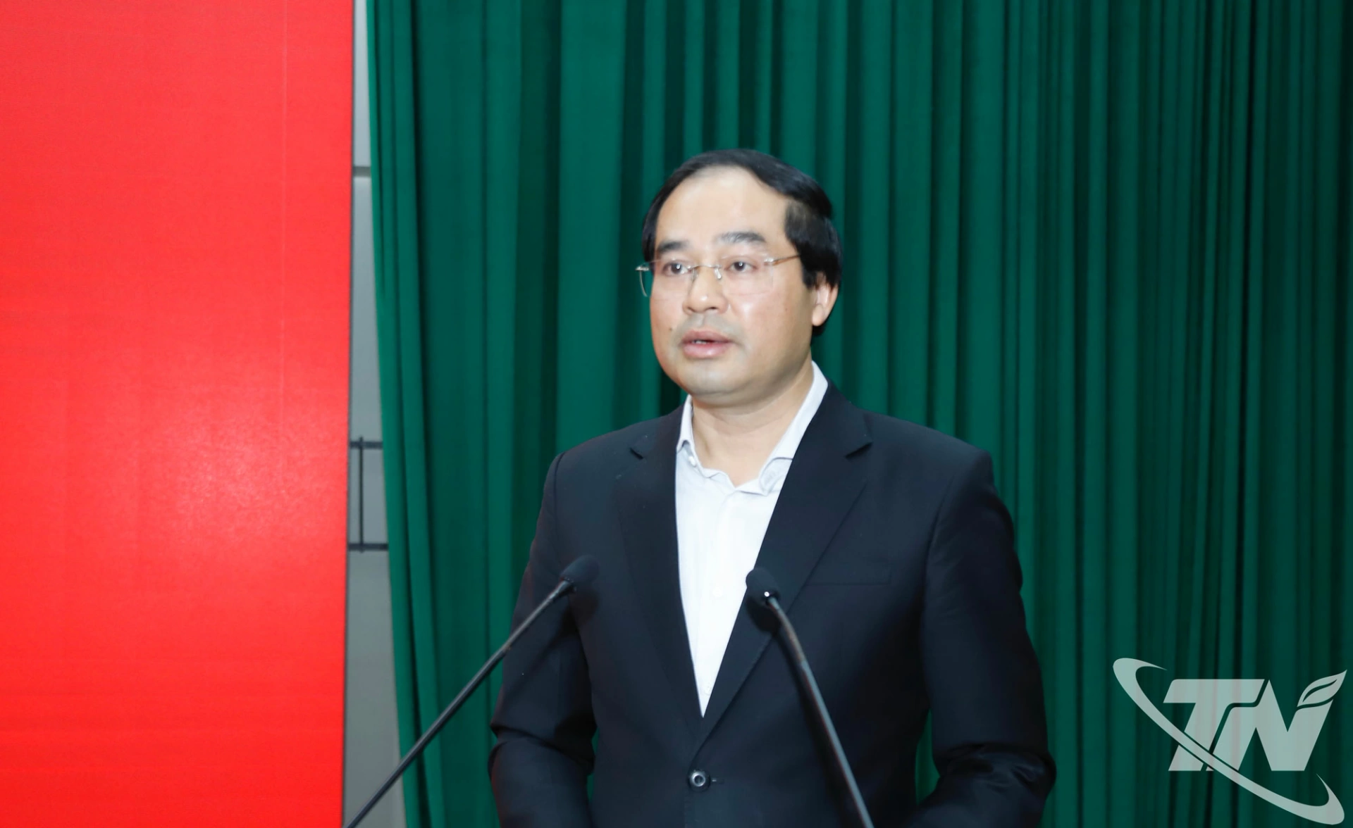 Đồng chí Bí thư Tỉnh ủy Trịnh Xuân Trường phát biểu chỉ đạo tại Hội nghị.