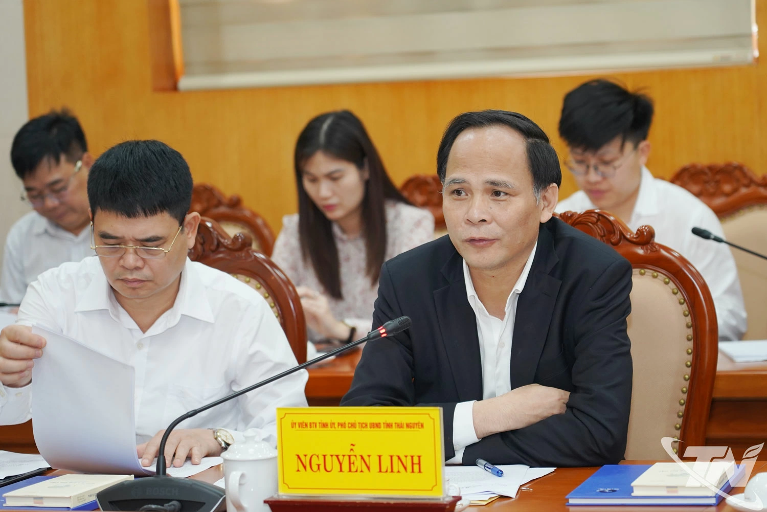 Đồng chí Phó Chủ tịch UBND tỉnh đề nghị Tập đoàn tiếp tục nghiên cứu, khảo sát thực tế tại địa phương; tập trung vào các lĩnh vực tỉnh đang ưu tiên thu hút như phát triển hạ tầng giao thông, khu công nghiệp, khu đô thị.